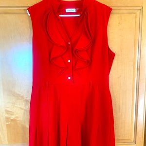 Calvin Klein red dress